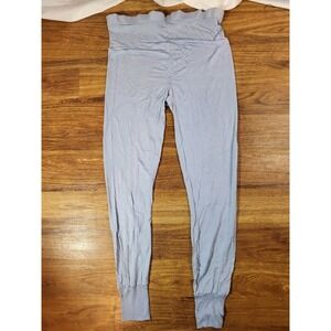 Vintage Eddie Bauer 100% Silk Blue Athletic Pants Large Flaw